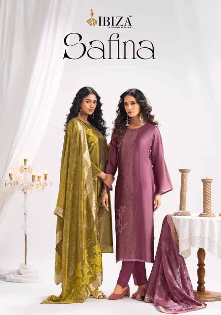 Safina By Ibiza Banglory Silk Jacquard Designer Salwar Kameez 